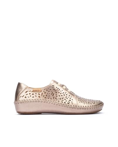Pikolinos Flache Schuhe in Leder P. Vallarta für Frauen Farbe Plateado von Pikolinos
