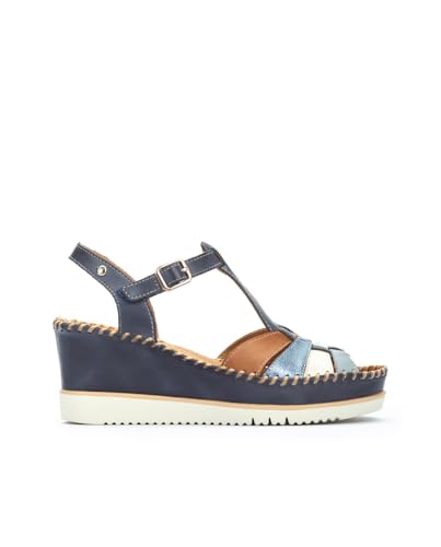 Pikolinos Keilsandalen in Leder AGUADULCE für Frauen Farbe Pacific von Pikolinos