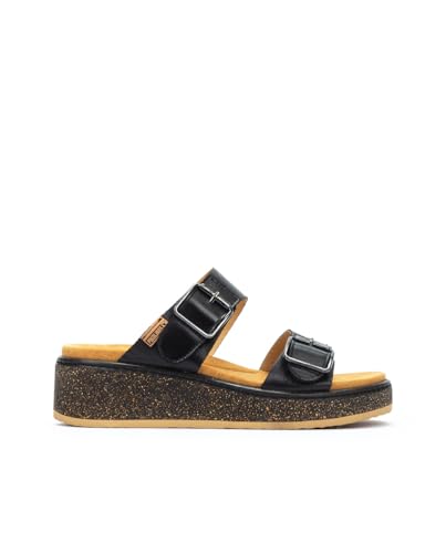 Pikolinos Keilsandalen in Leder ALZIRA für Frauen Farbe Negro von Pikolinos