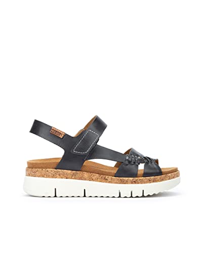 Pikolinos Keilsandalen in Leder Palma für Frauen Farbe Azul von Pikolinos