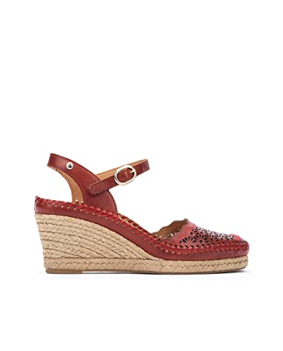 Pikolinos Keilsandalen in Leder Vila für Frauen Farbe Rojo von Pikolinos