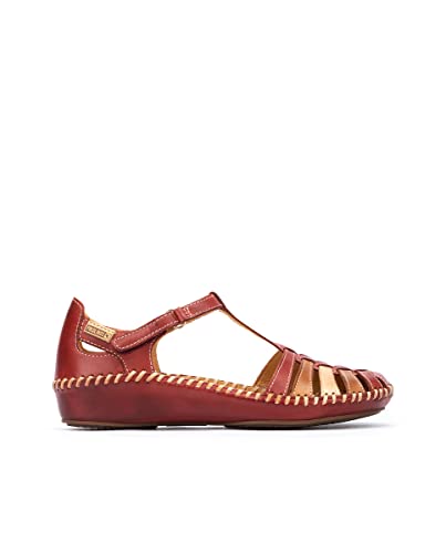 Pikolinos Halboffene Schuhe in Leder P. Vallarta für Frauen Farbe Rojo von Pikolinos