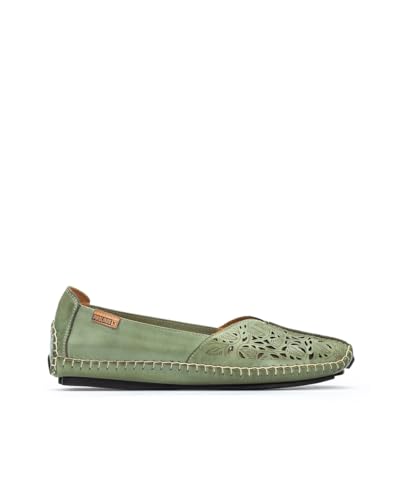 Pikolinos Mokassins in Leder Jerez für Frauen Farbe Mint Green von Pikolinos