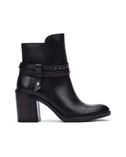 Pikolinos Stiefeletten mit Absatz in Leder Rioja für Frauen Farbe Negro von Pikolinos