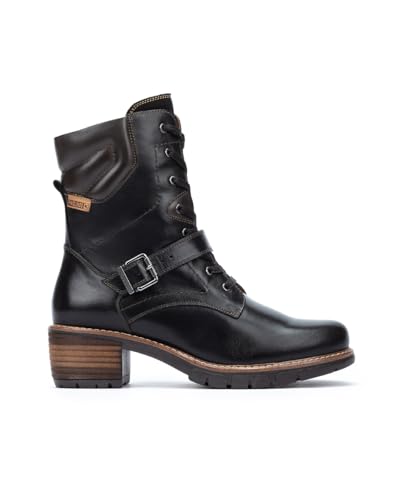 Pikolinos Stiefeletten mit Absatz in Leder SAN Sebastia für Frauen Farbe Negro von Pikolinos