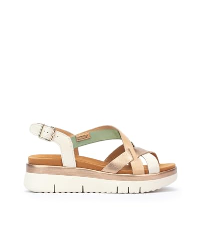 Pikolinos Keilsandalen in Leder Palma für Frauen Farbe NATA von Pikolinos