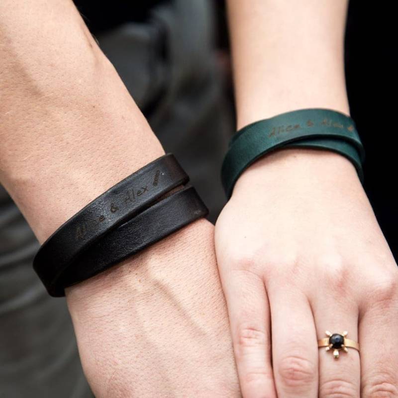 Armband Für Paare, Armband Sie Und Ihn, Armband Ihn, Geschenke Ihn, Lederarmband, Armband Paare von Pikore