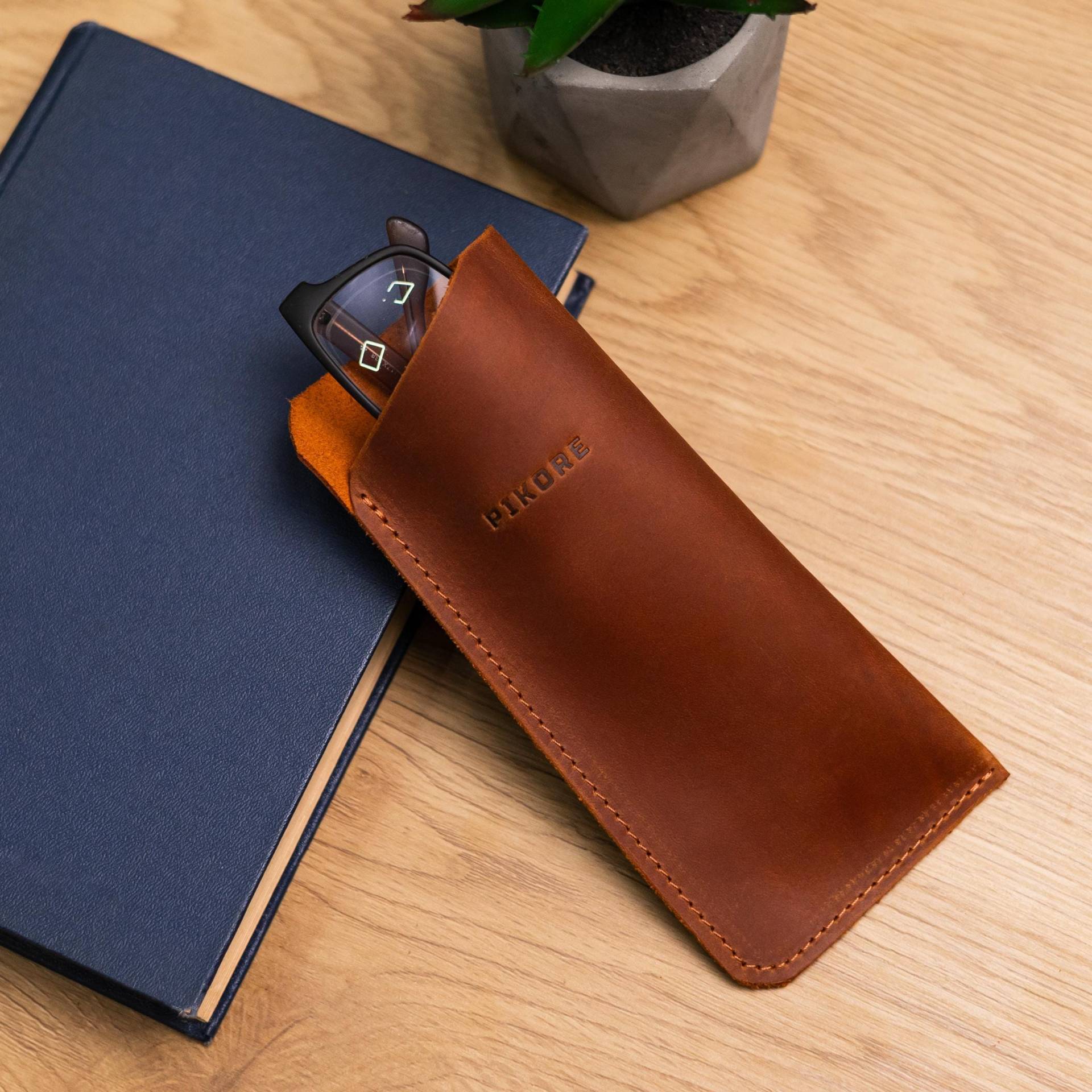 Brillenetui, Brillenetui Aus Leder, Echtem Leder von Pikore