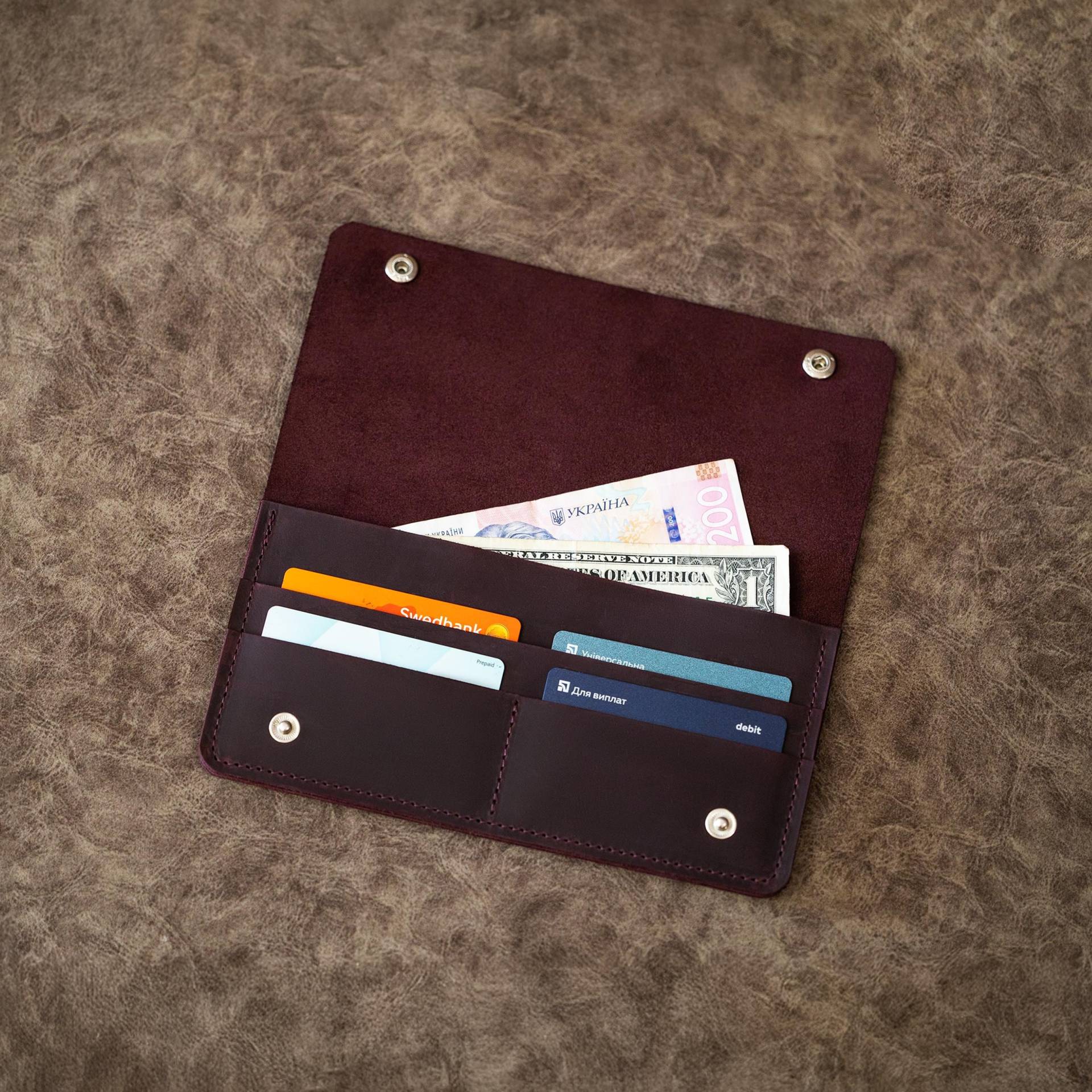 Portemonnaie Damen Leder, Slim Damen, Damen Leder Geldbörse, Minimalist Portemonnaie, Lange Schlanke Geldbörse, Dünne von Pikore