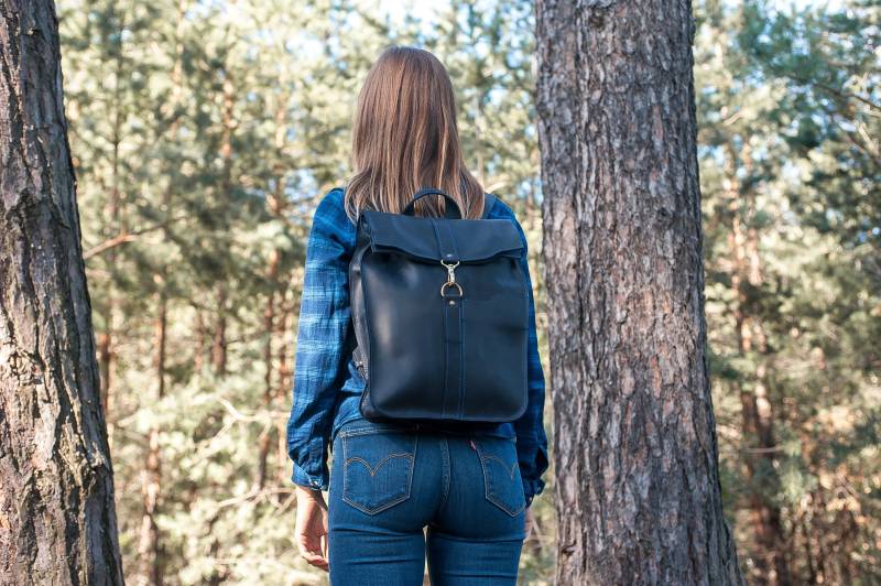 Rucksack Geldbörse, Rucksack Frauen, Leder Rucksack, Leder Geldbörse, Leder Laptop, Rucksäcke Für Frauen von Pikore