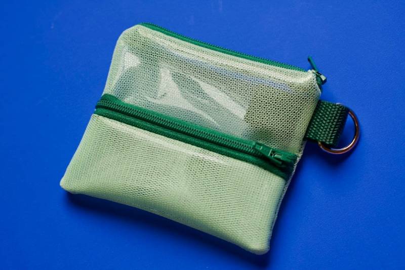 Midi Jay - Green & Mesh Purse With Two Zipppers von Pikto3000