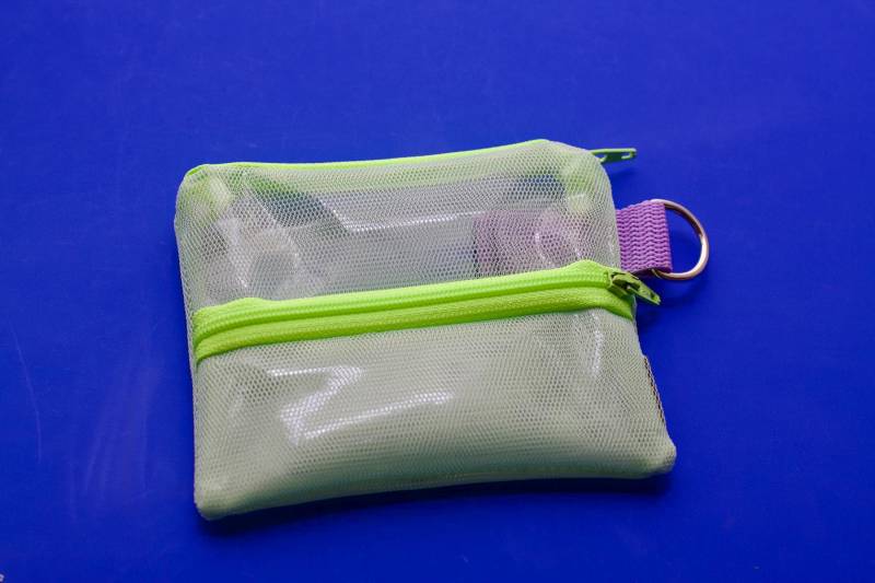 Midi Jay - Lime Mesh Purse With Two Zipppers von Pikto3000