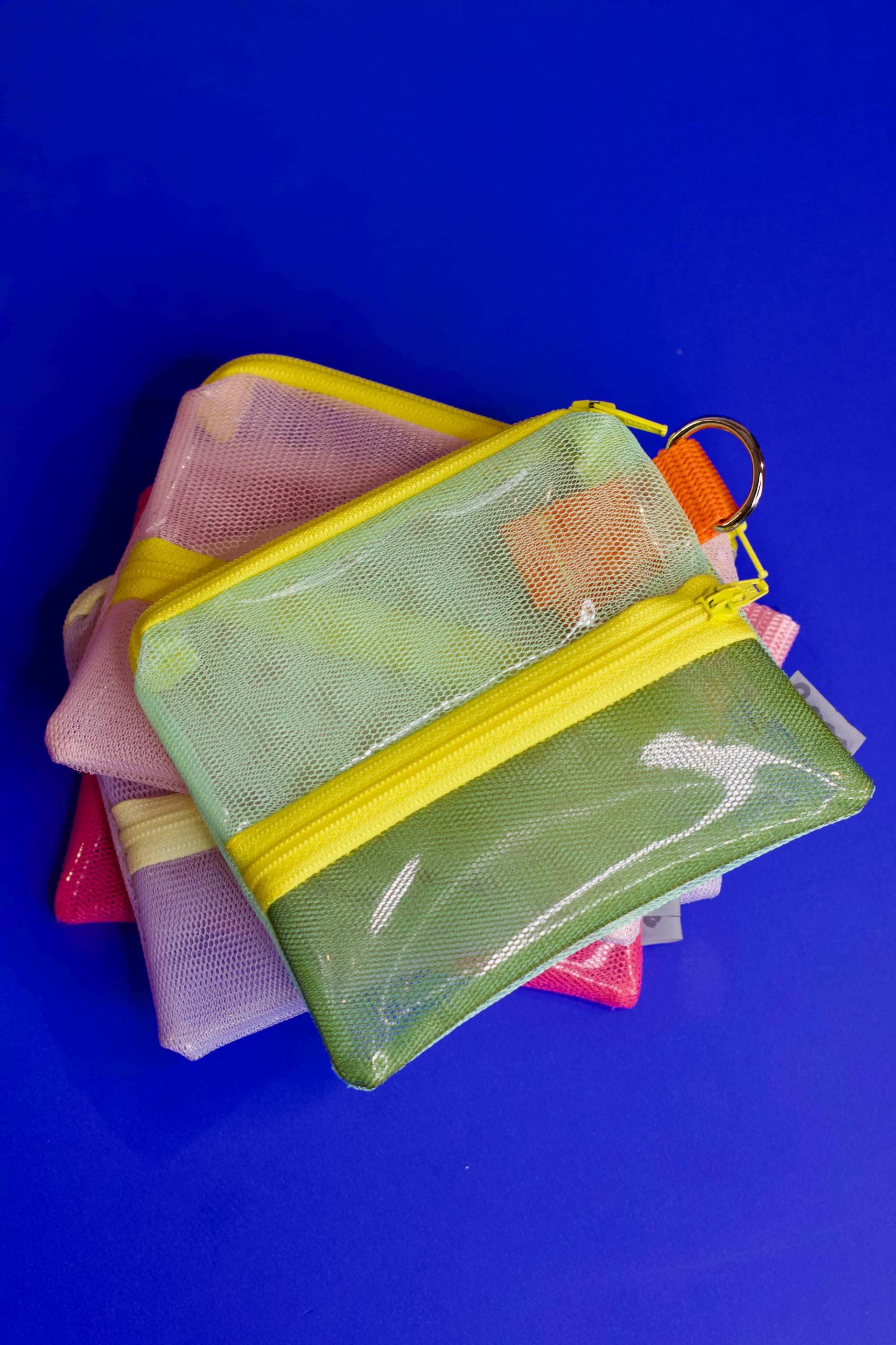 Midi Jay - Orange & Banana Mesh Purse With Two Zipppers von Pikto3000