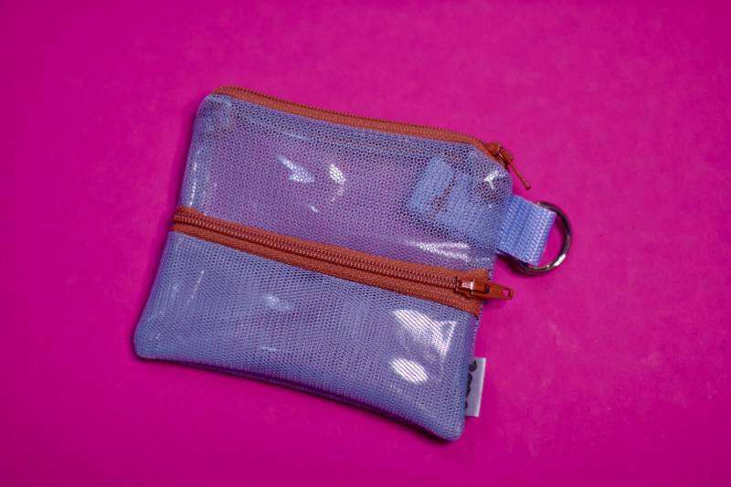Midi Jay - Rost & Blau Mesh Purse With Two Zipppers von Pikto3000