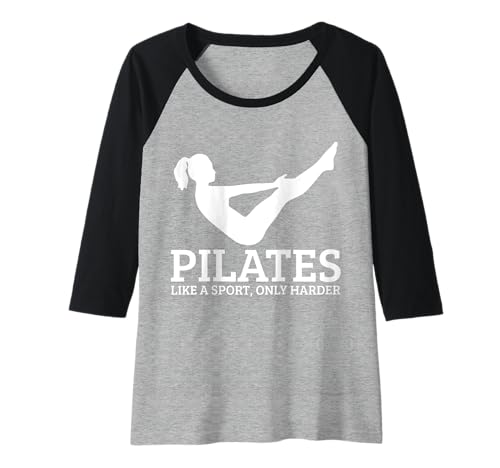 Damen Pilates wie EIN Sport, nur härter Lustiger Yogalehrer Raglan Damen Pilates wie EIN Sport, nur härter Lustiger Yogalehrer Raglan von Pilates Apparel & Gifts