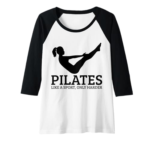 Damen Pilates wie EIN Sport nur härter Lustiger Pilates-Instruktor Raglan Damen Pilates wie EIN Sport nur härter Lustiger Pilates-Instruktor Raglan von Pilates Apparel & Gifts