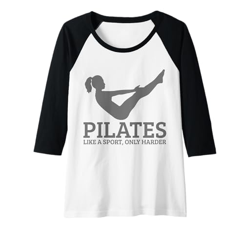 Damen Pilates wie EIN Sport nur härter Lustiger Pilates-Instruktor Raglan Damen Pilates wie EIN Sport nur härter Lustiger Pilates-Instruktor Raglan von Pilates Apparel & Gifts