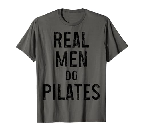 Echte Männer Machen Pilates Lustiger Pilates-Instruktor T-Shirt von Pilates Apparel & Gifts