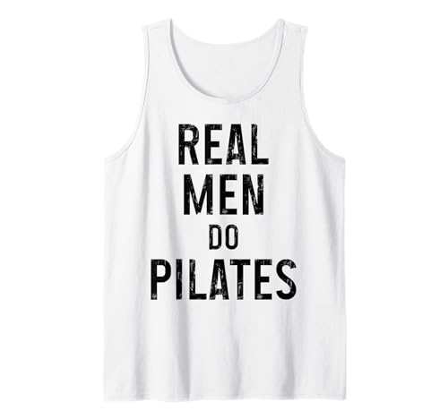 Herren Echte Männer Machen Pilates Lustiger Pilates-Instruktor Tank Top von Pilates Apparel & Gifts