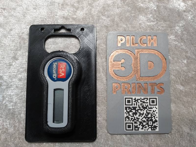 3D Gedruckter Rsa Sichere Id | 1-4 Ausweishalter 3D Gedruckter Rsa Sichere Id | 1-4 Ausweishalter von PilchPrints3D