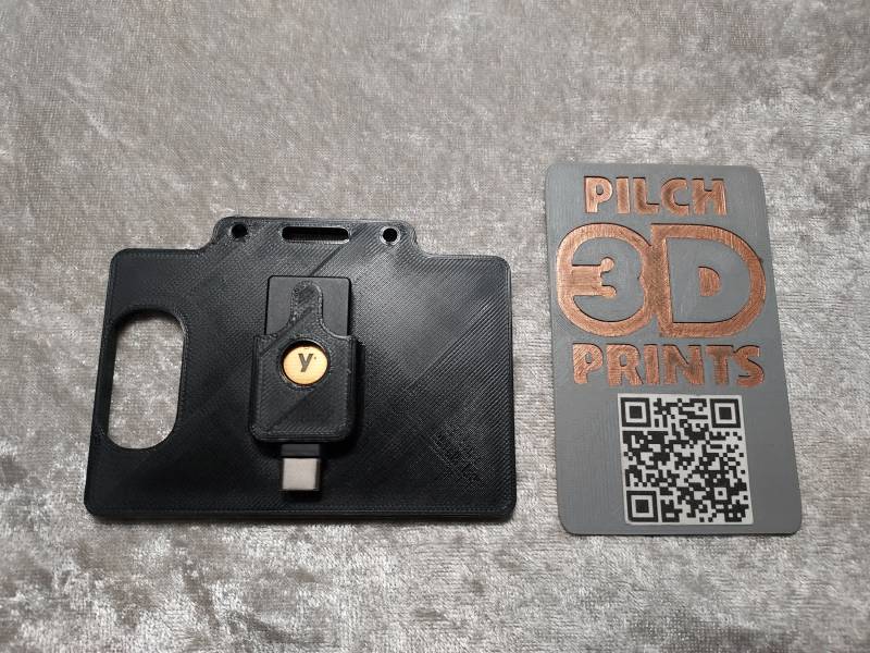 3D Gedruckter Yubikey 5C Nfc | 1-3 Ausweishalter | Mehrere Farboptionen Verfügbar von PilchPrints3D