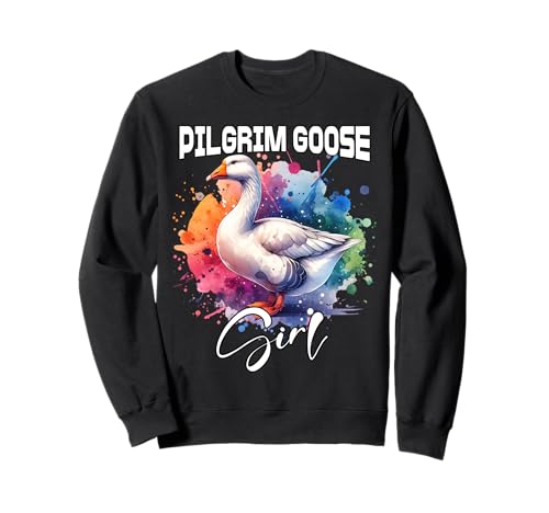Pilgrim Goose Mädchen Pilgrim Gans Sweatshirt Pilgrim Goose Mädchen Pilgrim Gans Sweatshirt von Pilgrim Gans Designs Damen