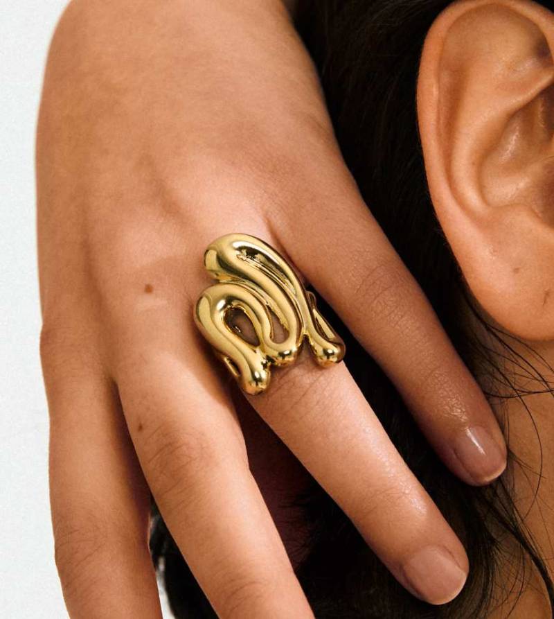 Pilgrim - Adriel - Vergoldeter Ring-Goldfarben von Pilgrim