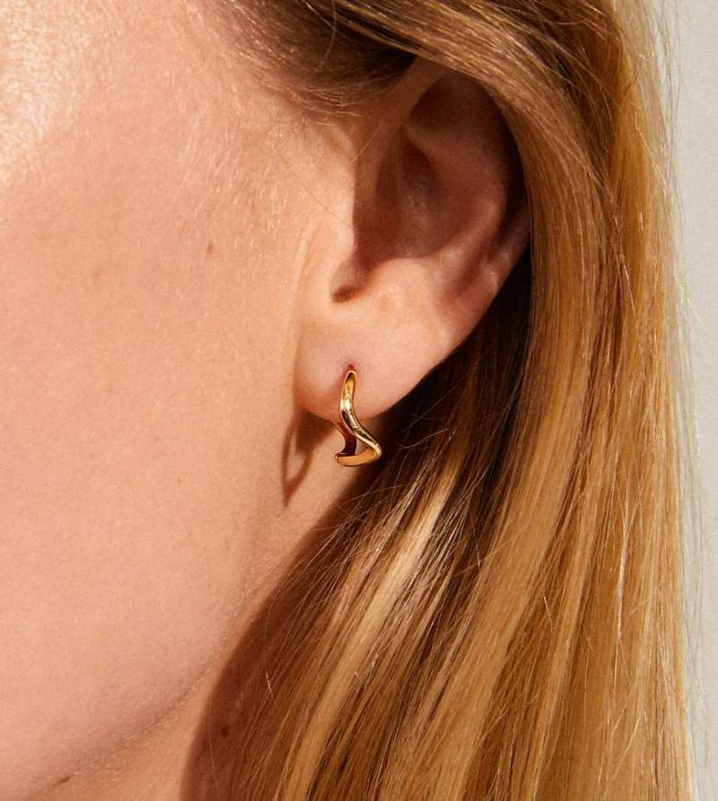 Pilgrim - Alberte - Vergoldete Creolen-Goldfarben von Pilgrim