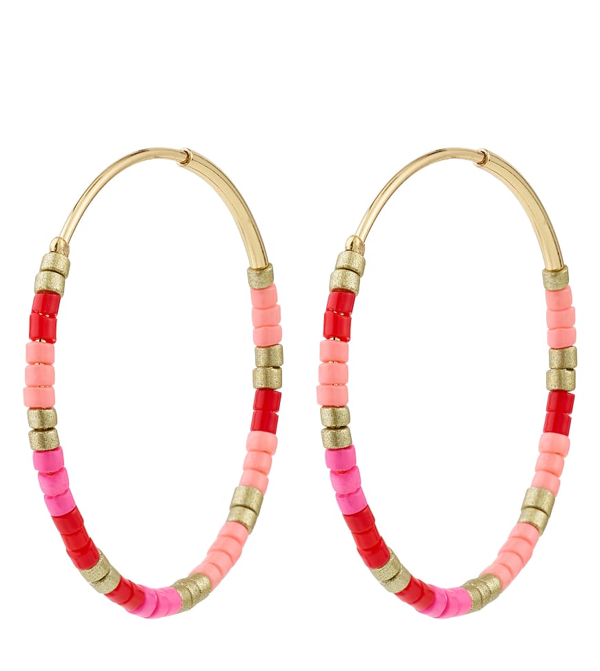 Pilgrim - Alison - Vergoldete Ohrringe-Rosa von Pilgrim