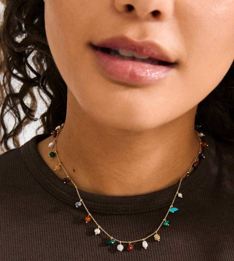 Pilgrim - Between - Vergoldete Halskette-Goldfarben von Pilgrim