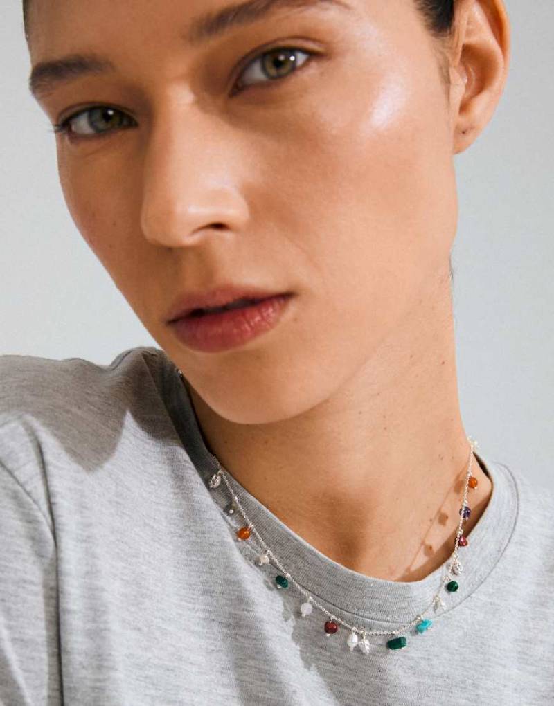 Pilgrim - Between - Versilberte Halskette von Pilgrim