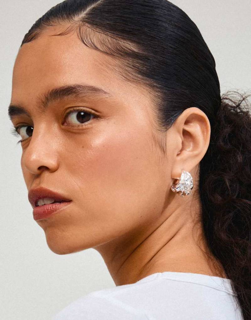 Pilgrim - Eclipse - Versilberte Creolen von Pilgrim