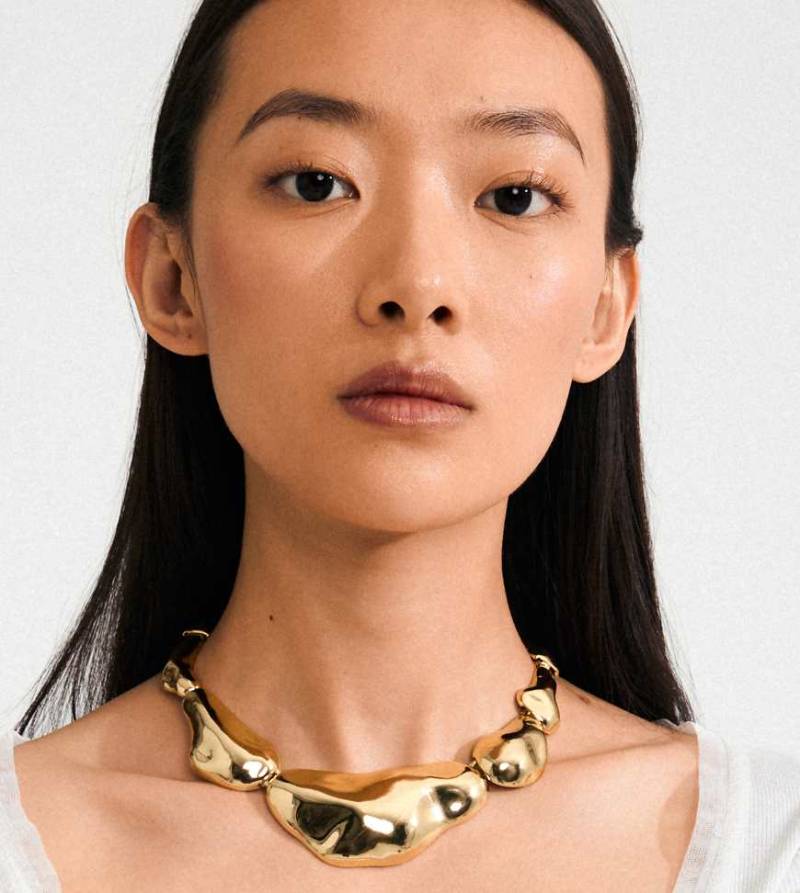 Pilgrim - Free - Vergoldete Statement-Halskette-Goldfarben von Pilgrim