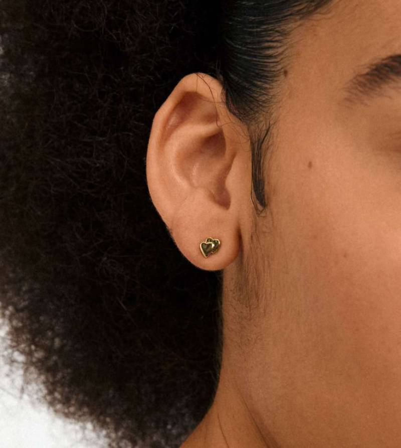 Pilgrim - Halo - 3-in-1-Geschenkset mit vergoldeten Ohrringen-Goldfarben von Pilgrim