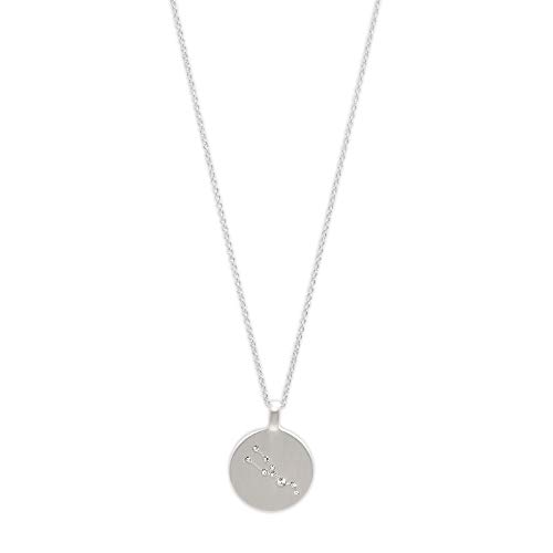 PILGRIM Jewelry Halskette mit Sternzeichen und Kristall (Versilbert - Stier Sternzeichen) von PILGRIM