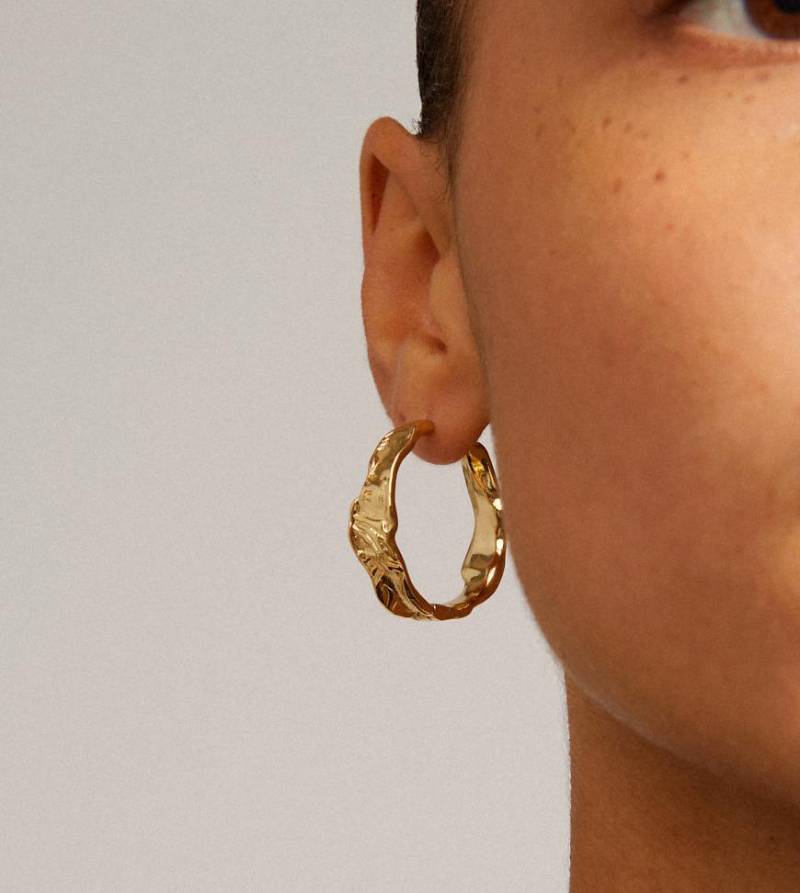 Pilgrim - Julita - Vergoldete Creolen-Goldfarben von Pilgrim