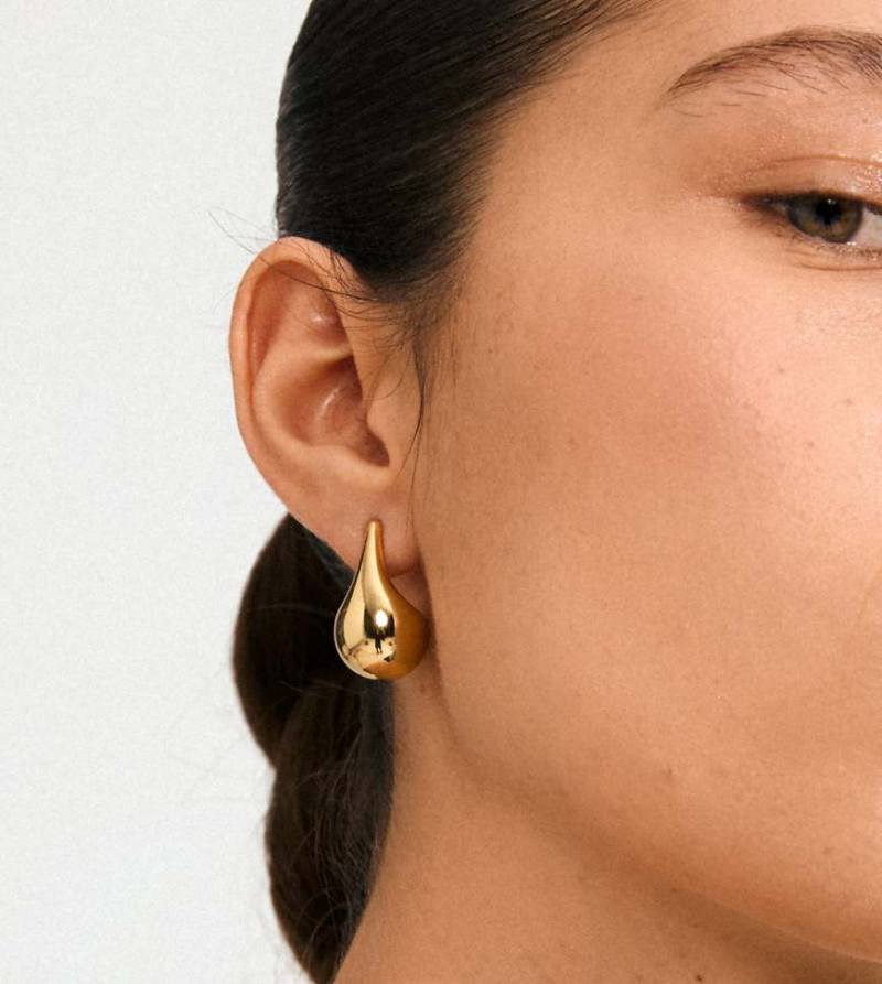 Pilgrim - Juniper - Vergoldete Ohrringe-Goldfarben von Pilgrim