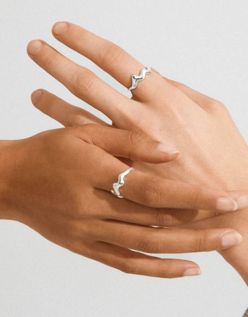 Pilgrim - Larkin - Versilberter Ring von Pilgrim