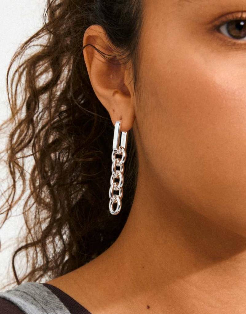 Pilgrim - Phase - Versilberte Ohrringe von Pilgrim