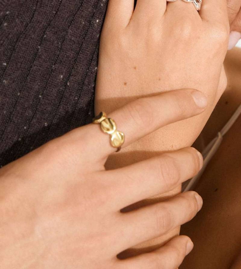 Pilgrim - Sparkle - Vergoldeter Ring-Goldfarben von Pilgrim