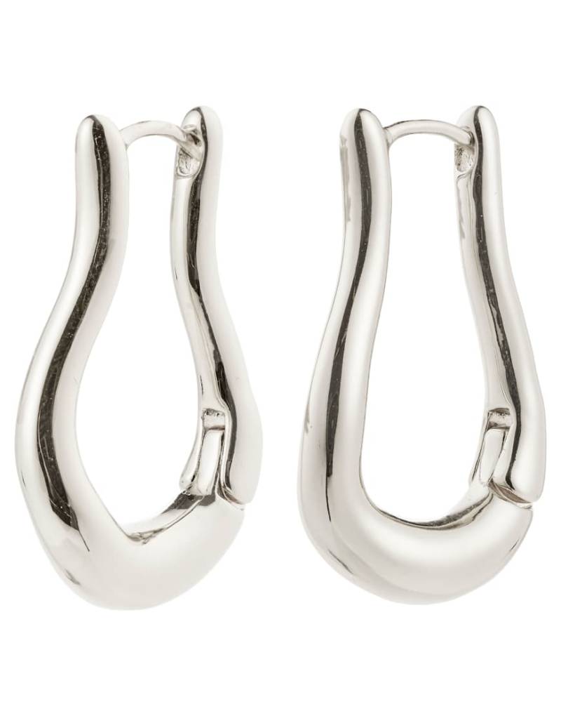 Pilgrim - Unfold - Versilberte Creolen von Pilgrim