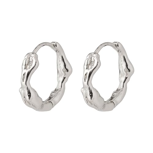 ZION recycelte kleine Hoops (Silber) von PILGRIM