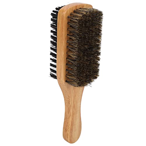 Haarbürste für Herren,Bartbürste, Kunsthaarbürste, doppelseitige Borsten, mit Gummigriff für Männer, für Wohnzimmer zu Hause von Pilipane