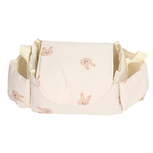 Kinderwagenbecher Bag Großer Stauraum tragbarer Kinderwagen Organizer -Tasche mit isolierten Taschen für Windelhörnchen Spielzeug im Freien im Freien Polyester Stoff (Typ 3) von Pilipane