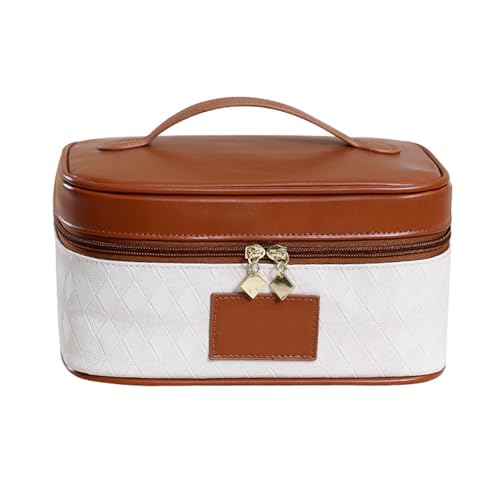 Kosmetische Aufbewahrungstasche große Kapazität wasserdichtes Reisebereich Make -up -Koffer stilvoller PU -Toildern Organisator für Frauen Reisende Reisende von Pilipane