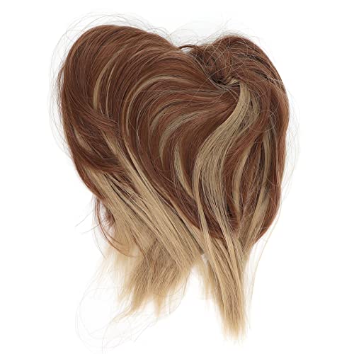 Messy Bun Haarstück Fluffy Stylish, zerzaustes Pferdeschwanz Haarband für Frauen Mädchen einstellbares elastisches Band Hochtemperatur Synthetisches Haar für Partys Proms (Q17-12H25#) von Pilipane