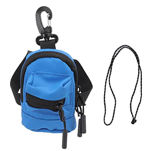 Mini Coin -Geldbeutel Brieftasche niedliche tragbare Reißverschluss -Cash -Beutel -Schlüsselkettenorganisatorin für Reisen Wanderaktivitäten Oxford Stoff 9,5 x 12,5 x 4 cm (Blau) von Pilipane