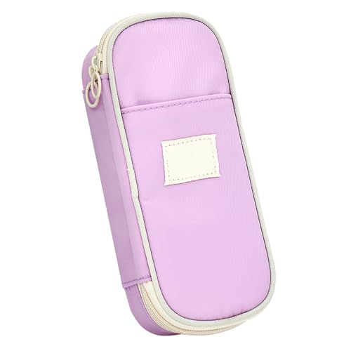 Pilipane Briefpapierbeutel Bleistiftkoffer -Beutel Organizer Multifunktionaler Verbundkleidung Makkaron Farbe Minimalistisch modisches Design für Schulbüro -Studenten 8.86 x 4,13 x 2,36 von Pilipane