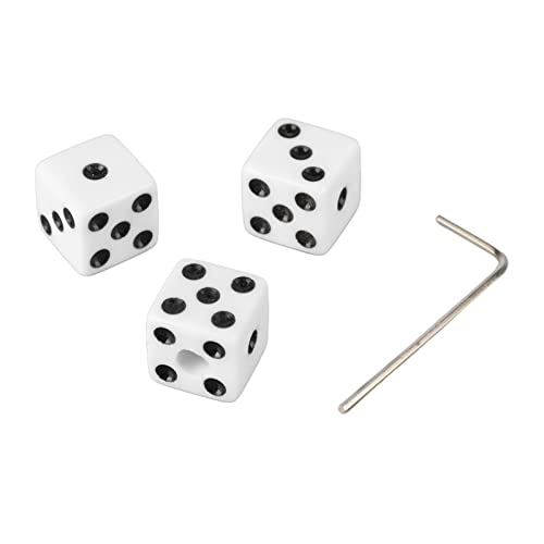 Pilipane Gitarrenvolumensteuerungsknöpfe Würfelform Speed ​​Ton Control Knöpfe Kunststoff -Musikteile für E -Gitarristen 3pcs mit Schraubenschlüssel (Weiß) von Pilipane