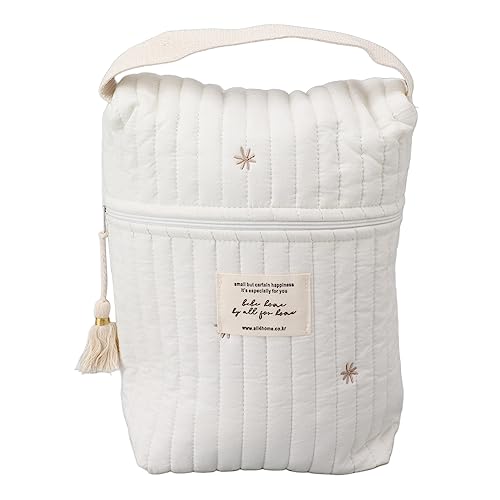 Pilipane Niedliche Quiltgestickte Muster Windeln Bag Baumwolle Baby Kinderwagen Reißverschluss für Flaschentücher Schnuller (Stern geformt) von Pilipane